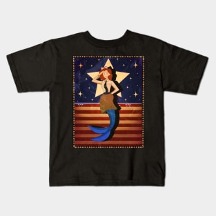 Veteran's Day Mermaid Kids T-Shirt